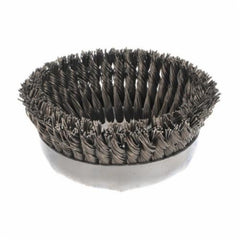 Weiler 12396 Single Row Cup Brush 6 in Diameter 5/8-11 UNC Arbor Hole