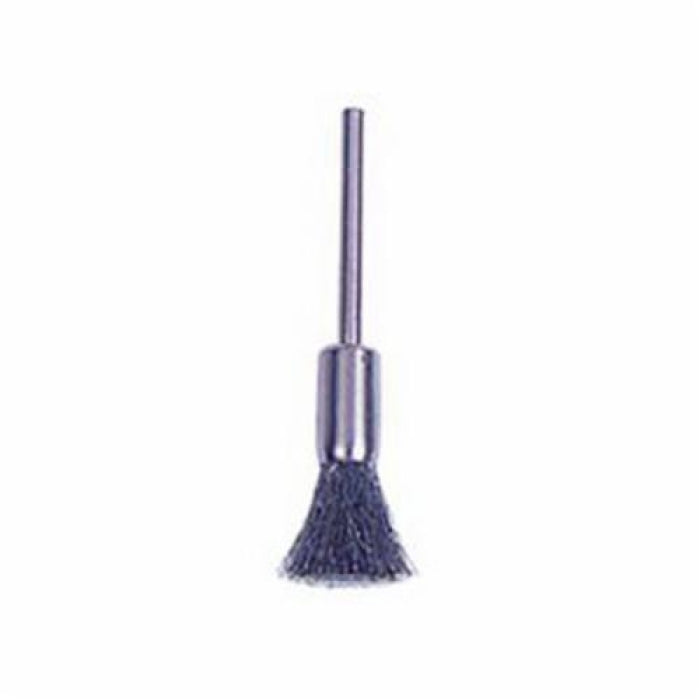 Weiler 26108 Miniature End Brush, 1/4 in Dia, 0.005 in Wire, 37000 RPM