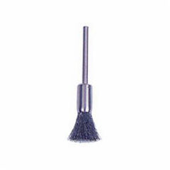 Weiler 26108 Miniature End Brush, 1/4 in Dia, 0.005 in Wire, 37000 RPM