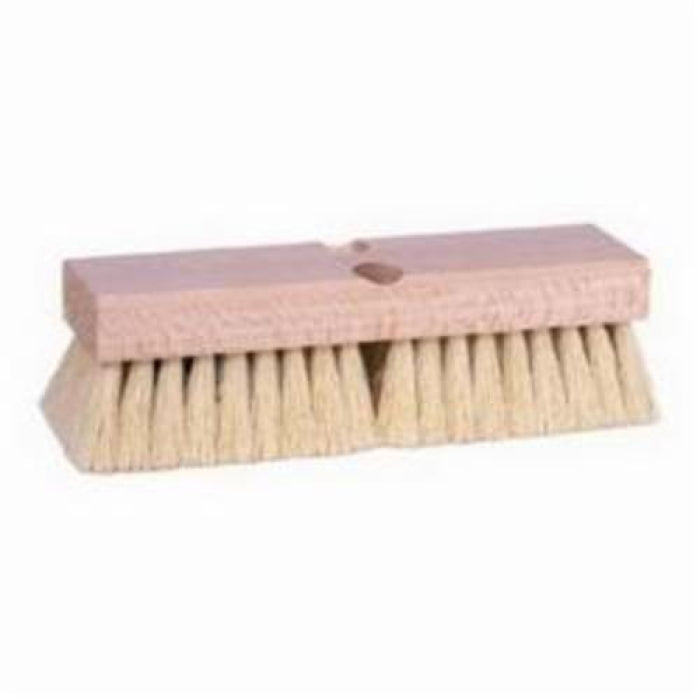 Weiler 44028 Deck Scrub Brush 10 in Hardwood Block 2 in Trim