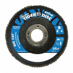 Weiler 50804 Big Cat Coated Flap Disc 60 Grit 4-1/2 in 7/8 in Arbor