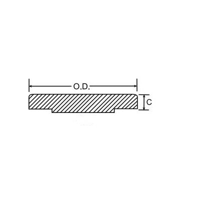 Weldbend 330-012-000 Raised Face Blind Flange 300 lb 1-1/2 in