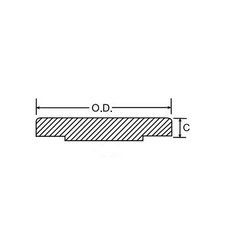 Weldbend 330-120-000 Raised Face Blind Flange, 12 in, Carbon Steel, 300 lb