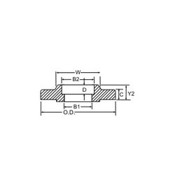 Weldbend 160-002-000 Raised Face Socket Weld Flange 150 lb 1/2 in