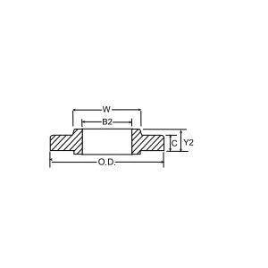 Weldbend 310-011-000 Raised Face Slip-On Flange 300 lb (1-1/4 in) Replacement MPN