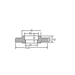 Weldbend 360-003-000 Raised Face Socket Weld Flange 3/4 in 300 lb SCH 40/STD Bore