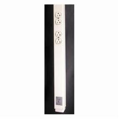 Legrand 25DTC-4 Wiremold 3.2 m Ivory Steel 2-Compartment Power and Communication Pole