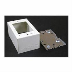 Legrand V5747 Wiremold 4-5/8 x 2-7/8 x 1-3/8 Ivory Steel 1-Channel Raceway 1-Gang Shallow Switch and Receptacle Box