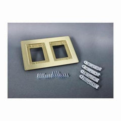 Legrand-Wiremold 827B 2-Gang OmniBox Brass Cover Plate Flange