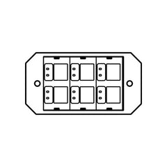 Legrand 8ACT6A Wiremold 1-Gang Poke-Through Device Plate