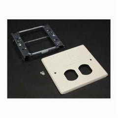 Legrand V4047BF Wiremold 4047 Multi-Channel Plate Steel Ivory 2-Gang Cover Duplex and Modular Furniture