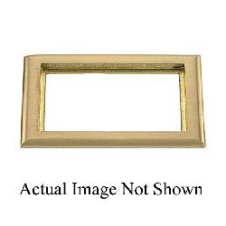 Hubbell SB3084 HUB 2 Gang Rectangular Brass Carpet Flange