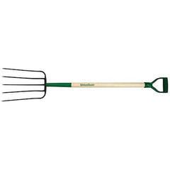 Razor-Back 2827200 Compost Fork 9 in W Tine 1212 in L Tines Oval Tine 5 Tine Steel Tine Hardwood Handle