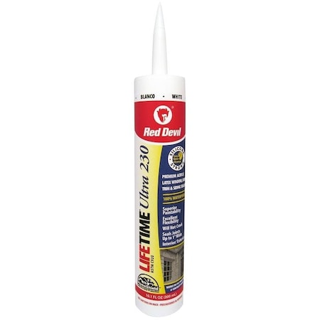 Red Devil 770 Lifetime 0 Acrylic Sealant White 40 to 90 deg F 101 floz Cartridge