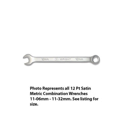 Wright Tool 11-18MM 12 Point Satin Chrome Standard Combination Wrench