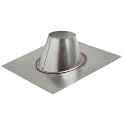 Metal-Fab 4MF Round Gas Vent Roof Flashing, 4 Inch, 14.63 x 14.63 Base