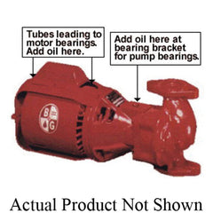 Bell & Gossett 106197LF Circulator Pump 100 3 Piece Oil Lubricated Flanged 1/12 Horsepower