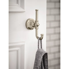 Creative Specialties YB0503BN Moen Colinet Brushed Nickel Double Robe Hook