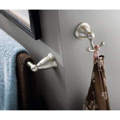 Creative Specialties YB2203BN Moen Brantford Brushed Nickel Double Robe Hook