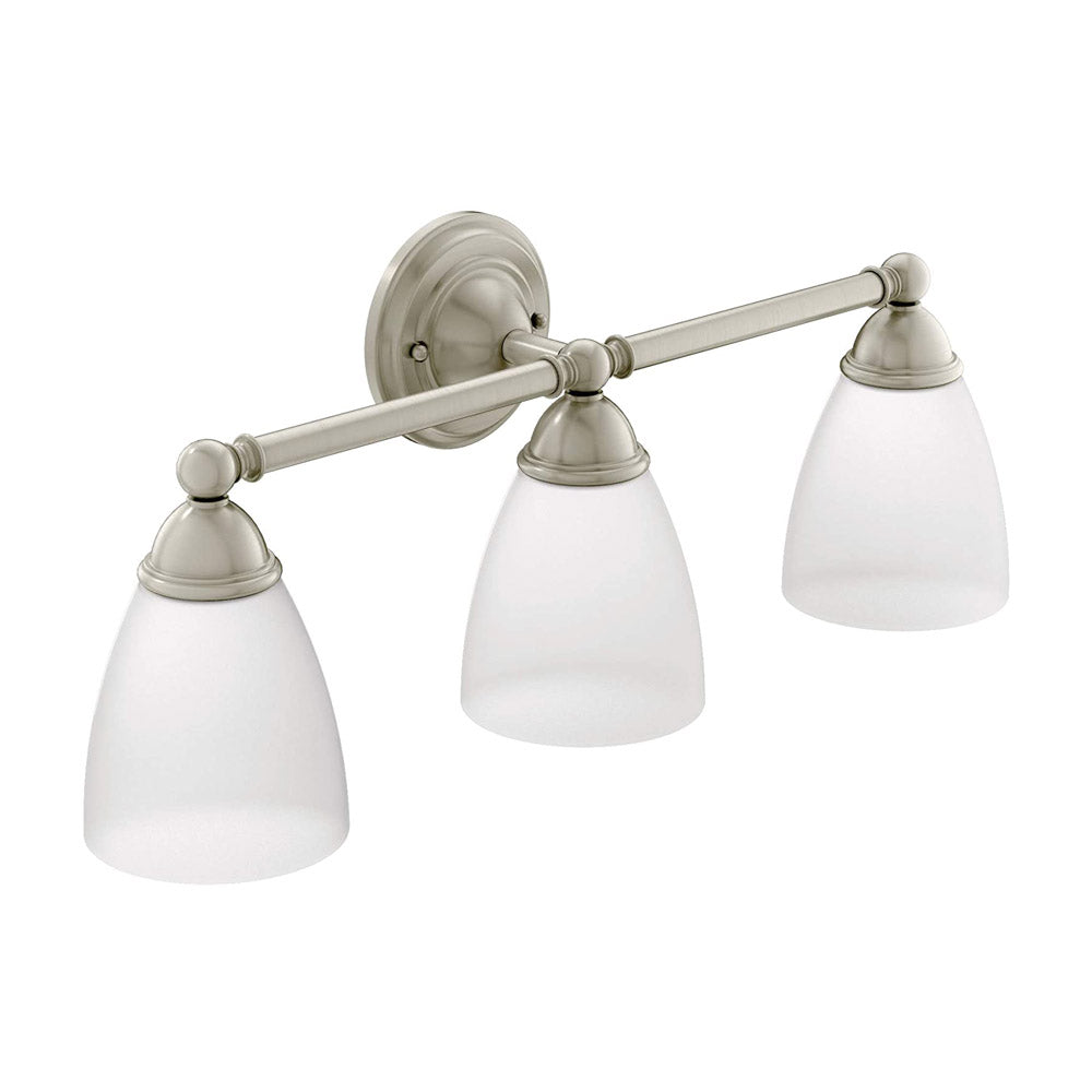 Creative Specialties YB2263BN Moen Brantford Brushed Nickel Three Globe Bath Light