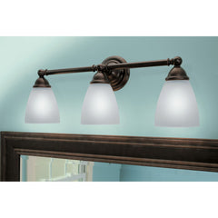 Creative Specialties YB2263ORB Moen Brantford Oil Rubbed Bronze Three Globe Bath Light