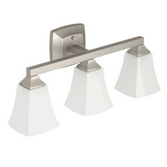 Creative Specialties YB5163BN Moen Voss Brushed Nickel Three Globe Bath Light