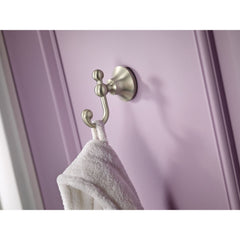 Creative Specialties YB5203BN Moen Wynford Brushed Nickel Double Robe Hook