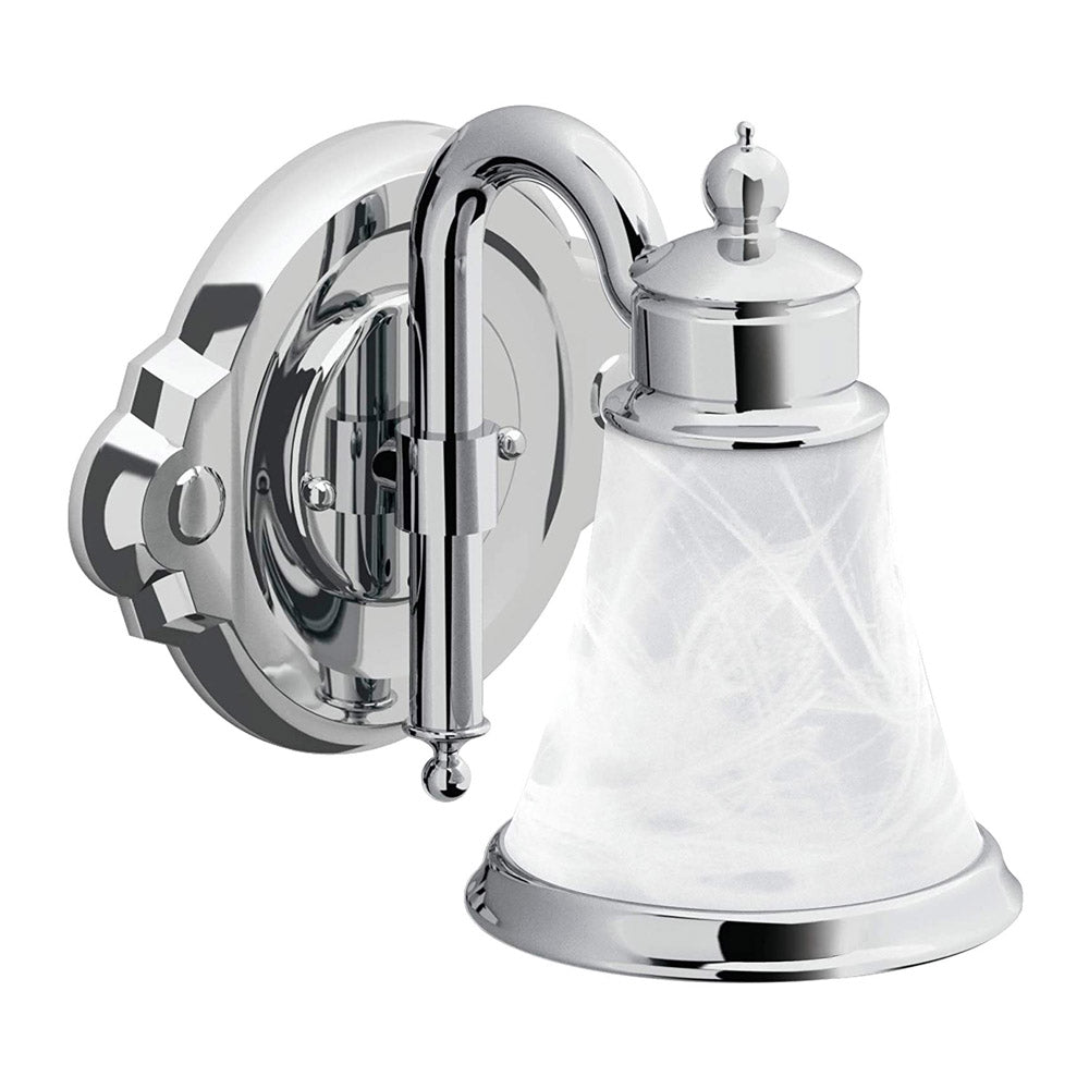 Creative Specialties YB9861CH Moen Waterhill Chrome One Globe Bath Light