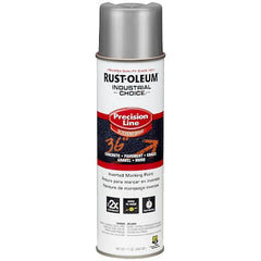 Rust-Oleum 239007 Industrial Choice Inverted Solvent-Based Marking Spray Paint, 17 Oz, Silver