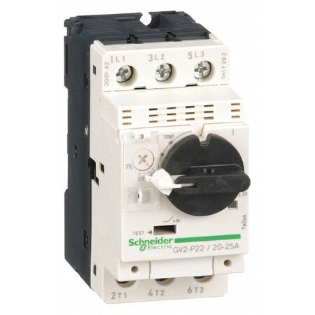 Schneider Electric GV2P22 3-Pole 25 Amp Manual Starter 600VAC