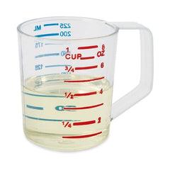 Rubbermaid Commercial FG321000CLR Polycarbonate Measuring Cup 1 Cup Clear