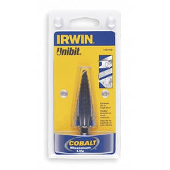 Irwin 10220CB Cobalt Step Drill Bit 9/16-1 Inch 8 Steps Laser Marked