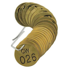 Brady 23257 Numbered Tag Set Power 25 Tags Replacement MPN