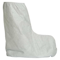 DuPont TY454SWH00010000 Tyvek 18 Boot Covers with Elastic Top, White, One Size Fits Most (Pack of 50)