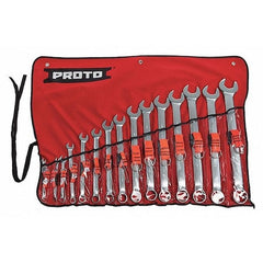 Proto J1200P-MASD-TT Stanley Proto Tether-Ready 12 Point 15 Piece Satin Combination Wrench Set