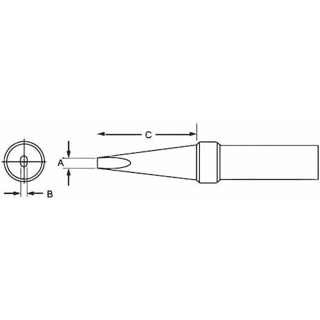 Weller PTE8 Soldering Tip 15/64 In.