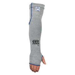 MCR Safety 9318D7T Memphis 7 Gauge Dyneema Sleeve with Thumb-Slot Gray 18-Inch