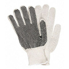 MCR Safety 9657LM Economy Weight Cotton Polyester 7 Gauge String Knitted Gloves Large 1-Pair