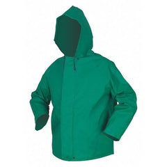 MCR Safety 388JHX2 Dominator PVC Polyester Jacket Attached Hood Green 2X-Large