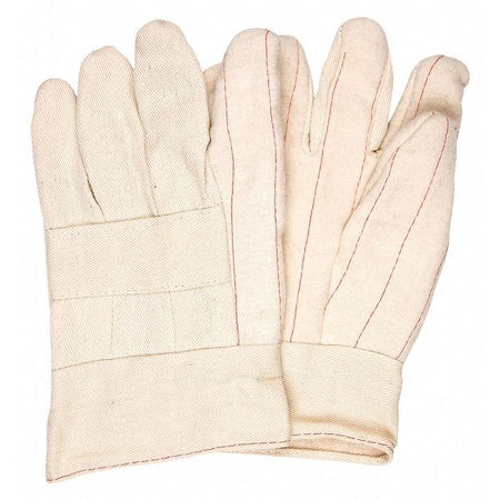 MCR Safety 9132K Hot Mill Cotton Heavy Weight Men's Gloves with 2-1/2-Inch Band Top Large PK12