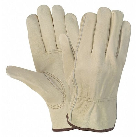 MCR Safety 3215M Economy Leather Driver Gloves Large Beige Pair