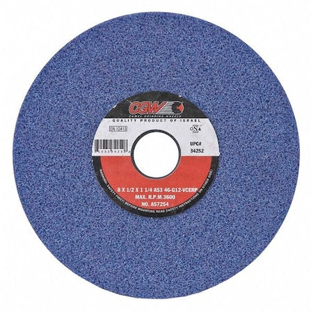 Cgw Abrasives 34254 Grinding Whl 8x.5x1-1/4 T1