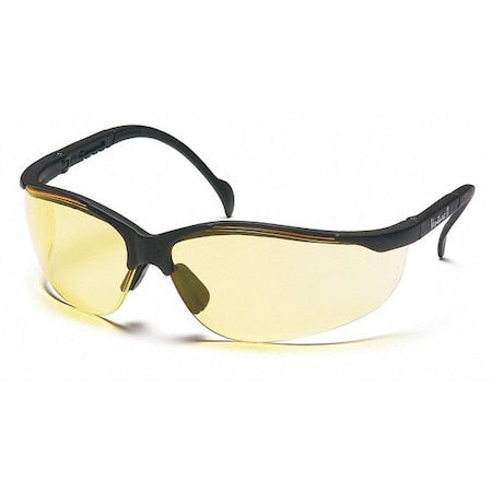 Pyramex SB1830S Safety Glasses Amber Lens Black Frame