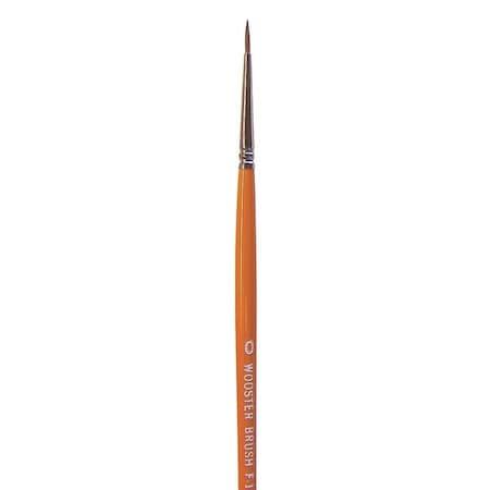 Wooster F1627-0 #0 Artist Paint Brush Red Sable Bristle Wood Handle 1