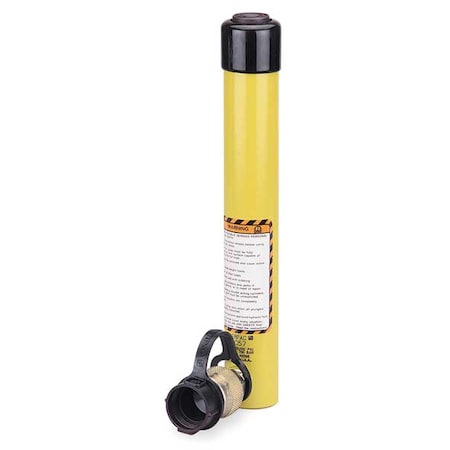 Enerpac RC-1010 Single-Acting Alloy Steel Hydraulic Cylinder with 10 Ton Capacity, 10.13 Inch Stroke