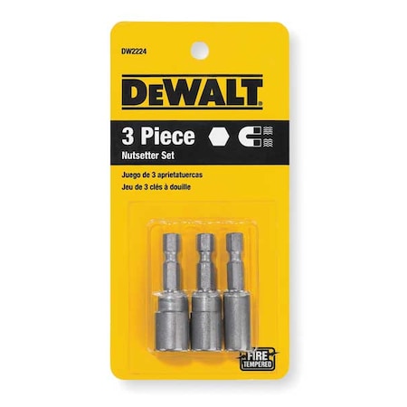 DEWALT DW2224 Nutdriver Set 3 Piece Replacement MPN