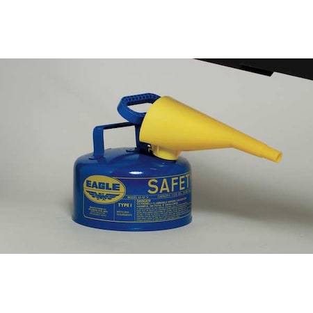 Eagle UI10FSY 1 gal. Yellow Galvanized Steel Type I Safety Can for Diesel