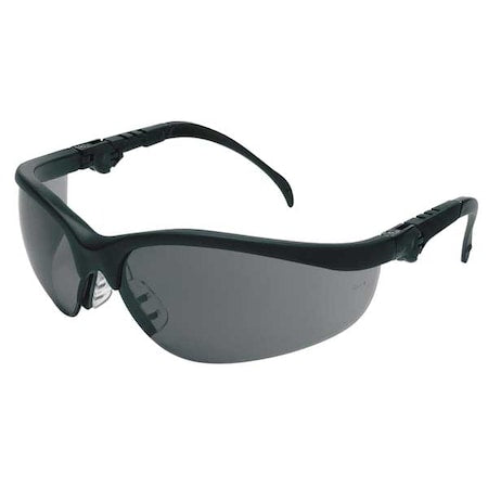 MCR Safety KD312 Safety Glasses Wraparound Gray Polycarbonate Lens Scratch-Resistant