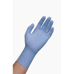 Microflex FFS-700-M Exam Gloves with Textured Fingertips Nitrile Powder Free Blue M 100 PK