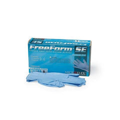 Microflex FFS-700-M Exam Gloves with Textured Fingertips Nitrile Powder Free Blue M 100 PK